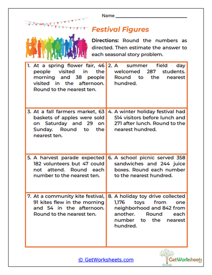Festival Figures Worksheet