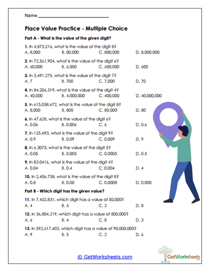 Place Value Practice Worksheet