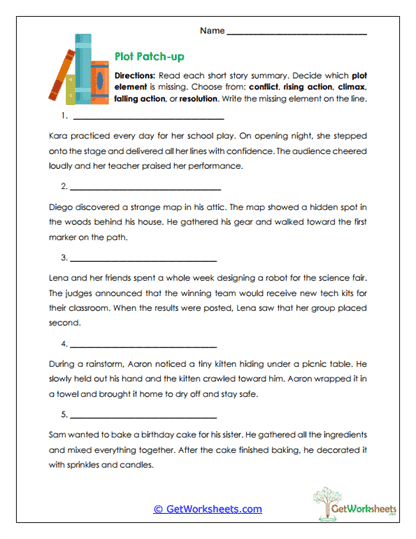 Plot Development Worksheets