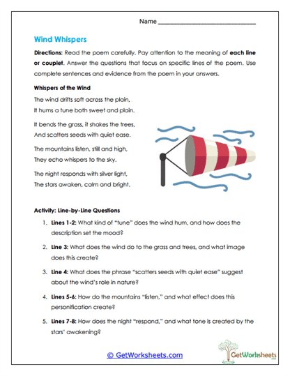 Line-by-Line Analysis Worksheet