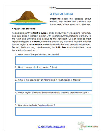 Country Overview Worksheet