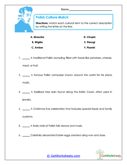Culture Match Worksheet