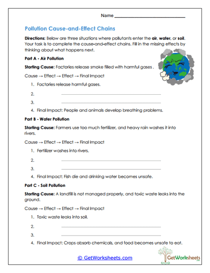 Cause-and-Effect Worksheet