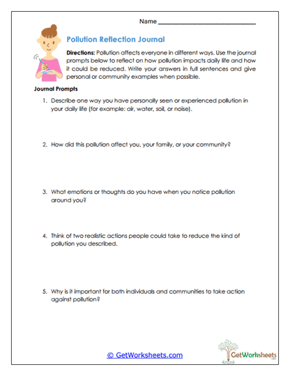 Reflection Journal Worksheet