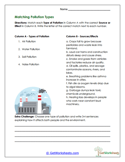 Type Matching Worksheet