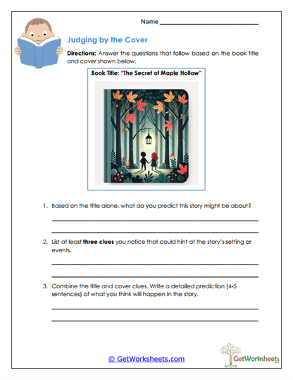 Judging by the Cover Worksheet