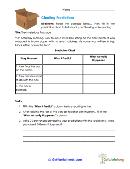 Charting Predictions Worksheet