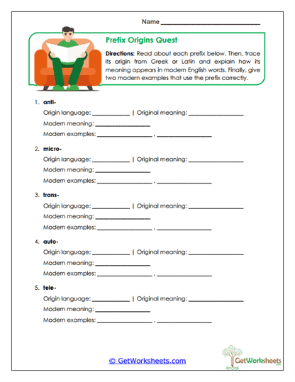 Origins Quest Worksheet