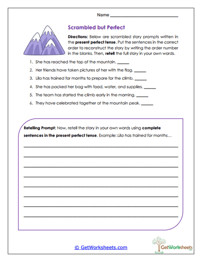 Scrambled but Perfect Worksheet