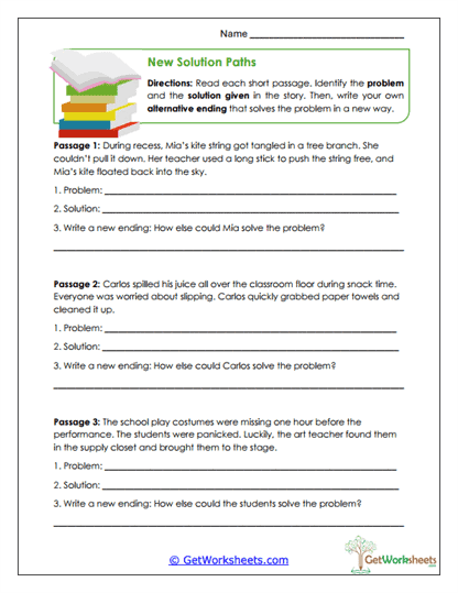 New Solution Paths Worksheet