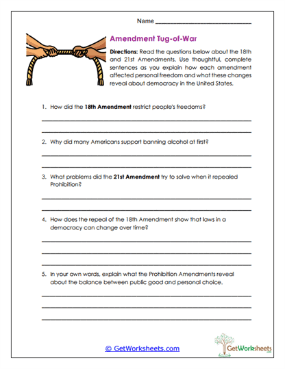 Amendment Analysis Worksheet