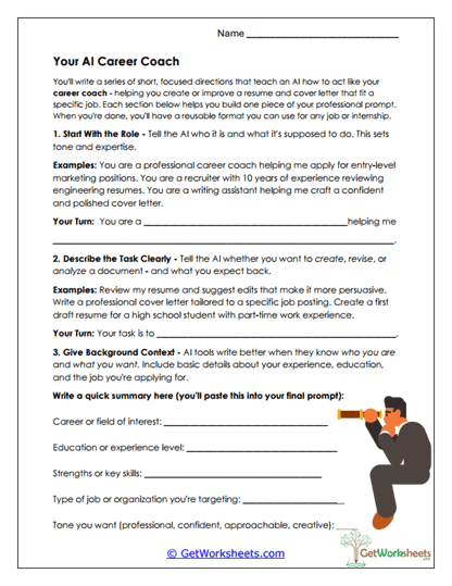AI Career Coach Worksheet
