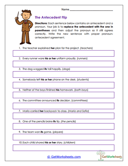 The Antecedent Flip Worksheet