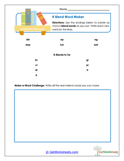 Word Maker Worksheet