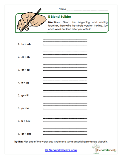 Term Builder Worksheet