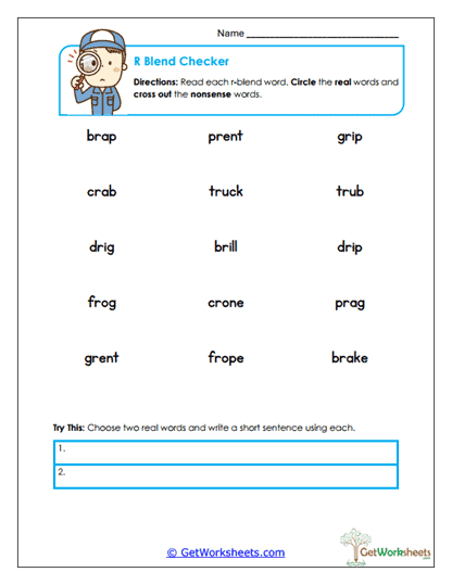 List Checker Worksheet
