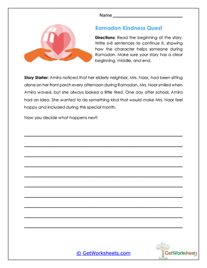 Kindness Quest Worksheet