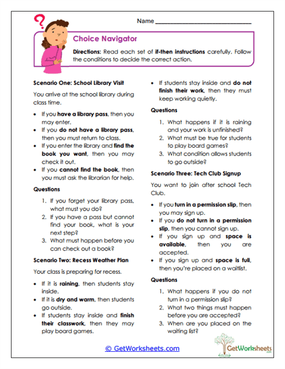 Choice Navigator Worksheet