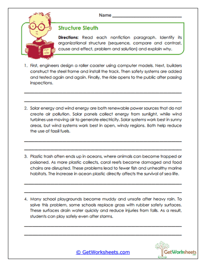 Structure Sleuth Worksheet