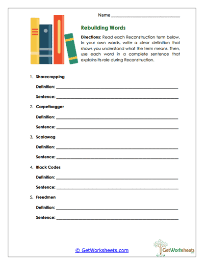 Term Trainer Worksheet