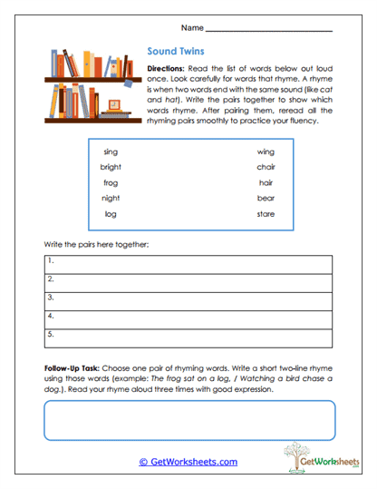 Sound Twins Worksheet