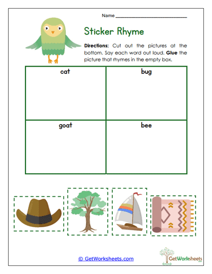 Cut & Match Worksheet