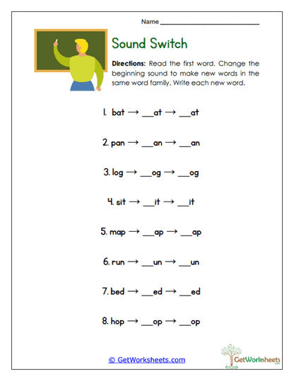 Sound Switch Worksheet