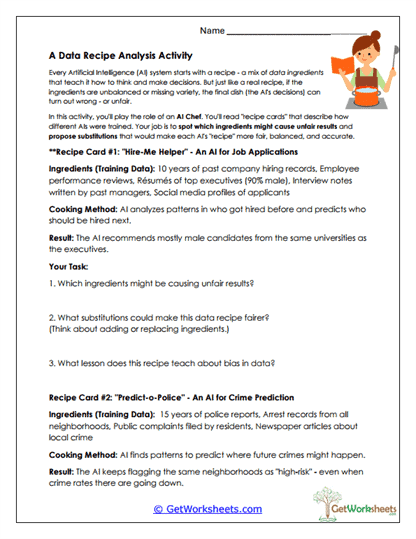 AI Bias Analysis Worksheet