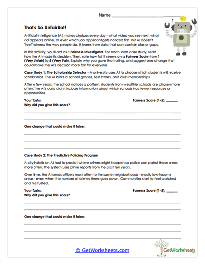 Fairness Investigator Worksheet