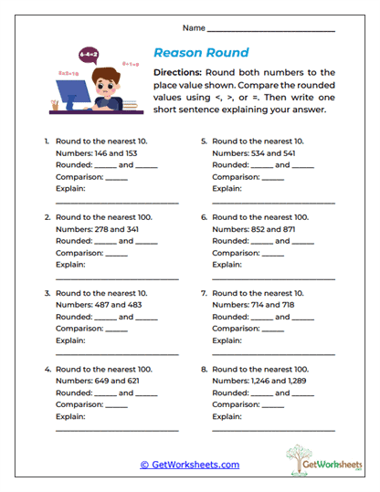 Reason Round Worksheet