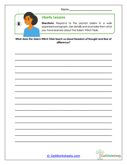 Liberty Reflection Worksheet