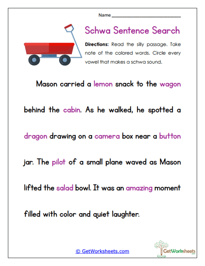 Sentence Search Worksheet