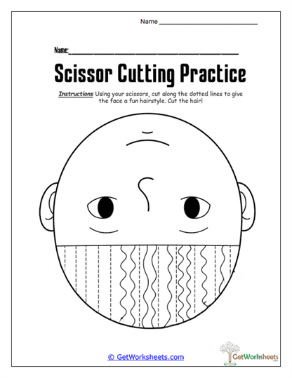 Beard Cutting Practice Worksheet