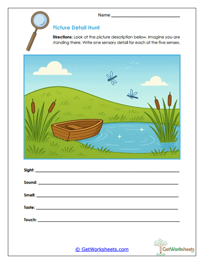 Picture Detail Hunt Worksheet