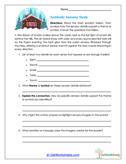Symbolic Study Worksheet