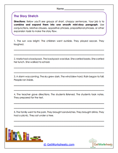 The Story Stretch Worksheet