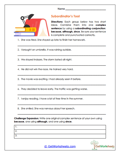 Subordinators' Tool Worksheet