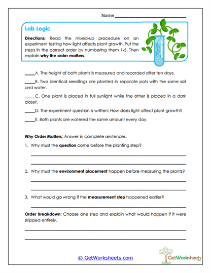 Lab Logic Worksheet