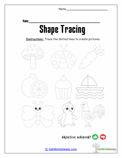 Mixed Objects Worksheet