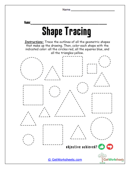 Outlines and Colors Worksheet