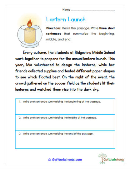 Lantern Launch Worksheet
