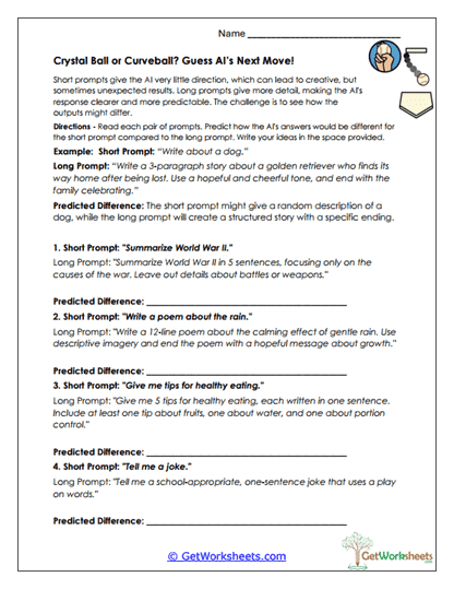 Prompt Power Ranking Worksheet