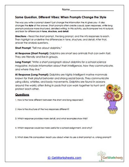 Repairing Misinterpreted Prompts Worksheet
