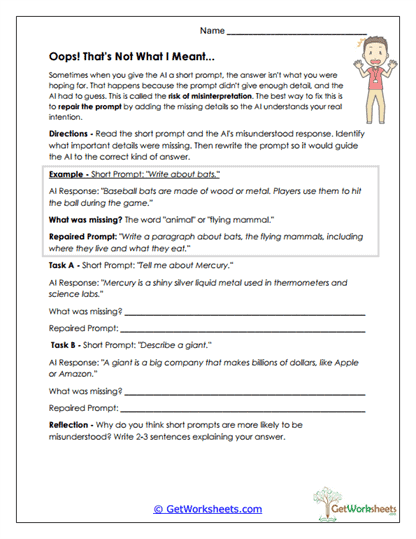 Prompt Makeover Practice Worksheet