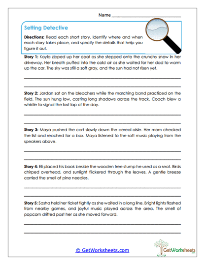 Setting Detective Worksheet