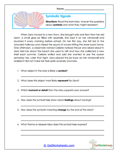 Symbolic Signals Worksheet