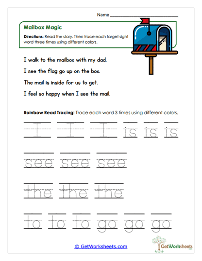 Mailbox Magic Worksheet