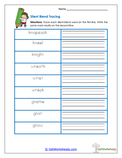 Line Tracing Worksheet