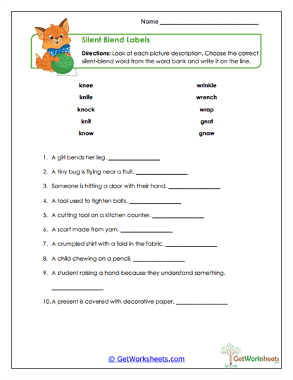 Label Time Worksheet