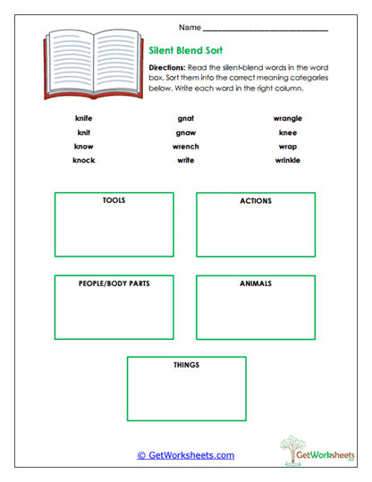 Quiet Sort Worksheet